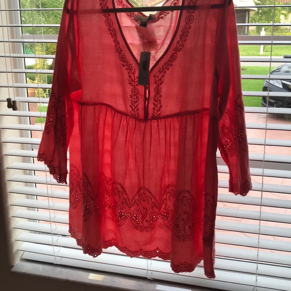 Salmon blouse-Brand New!